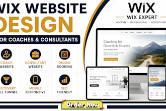 create a high converting wix website for coaches and consultants