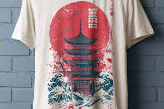 design japanese t shirt design