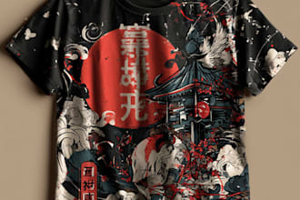 design japanese t shirt design