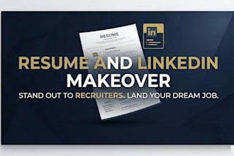 write a professional ats resume and linkedin profile makeover