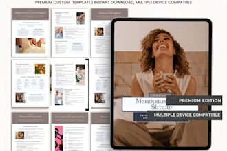 design a holistic wellness ebook, self help, meditation workbook, health guide