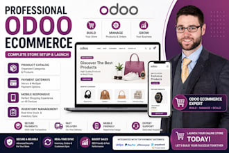 build professional odoo ecommerce website store setup