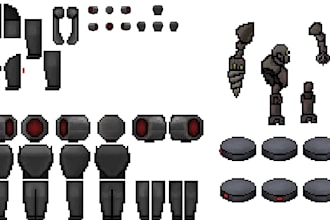 create pixel art sprites and tilemaps
