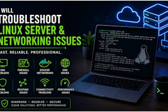 troubleshoot linux server and networking issues