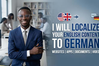provide english to german localization services