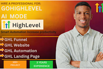 design ghl funnel ghl website ghl automation setup ghl landing page ghl expert