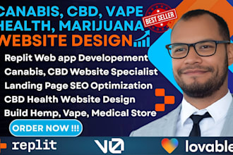 design replit cbd, cannabis website marijuana website hemp, vape store on replit