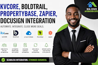 setup propertybase docusign contract boldtrail kvcore zapier integration expert