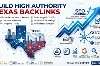 build high quality texas backlinks on top tx sites