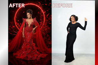 do professional photo manipulation, photoshop editing, and image compositing