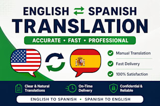 translate english to spanish and spanish to english