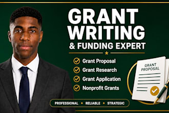 do grant writing, grant proposal, grant research and grant application