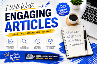 write engaging articles or blog posts