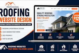 design roofing website roofing contractor website roofing leads website
