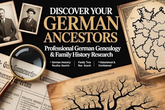 uncover your german family history through expert genealogy research