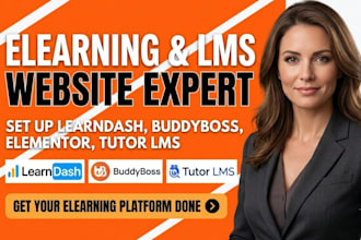 setup learndash buddyboss elementor tutor lms elearning course upload website