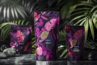design premium cannabis and bag packaging design