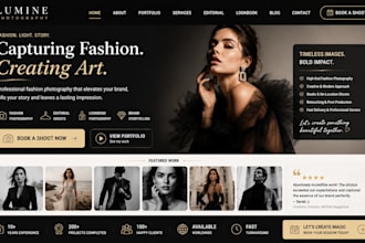 design squarespace fashion photographer website portfolio photography website