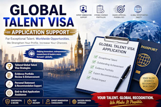 help prepare and strengthen your global talent visa applications
