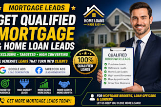 generate qualified mortgage leads, home loan and refinance leads with ads