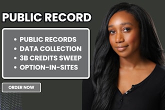 do public records for you and extract data from records data
