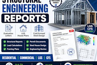 structural eng report evaluation letter lgs house plan cfs framing