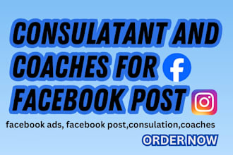 create facebook posts for consultants and coaches