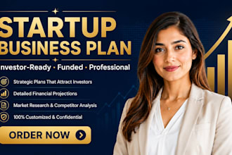 write a professional startup business plan for investor funding