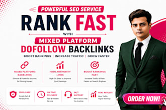 create mixed platform dofollow backlinks for SEO ranking