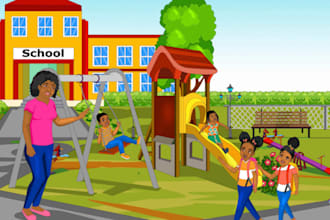 children story book illustration children story children story book illustration