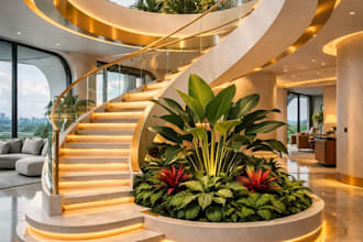 design and render realistic 3d staircases spiral stairs railings