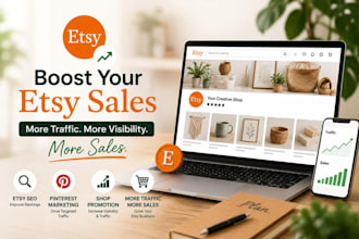 etsy shop promotion to increase traffic  boost etsy sales website marketing