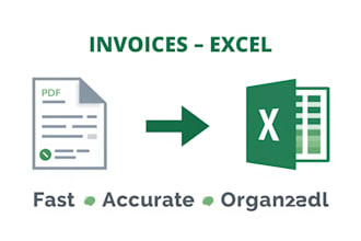 extract data from invoices and receipts into excel