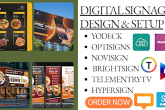 configure your digital signage yodeck onsign TV screencloud novisign kitcast