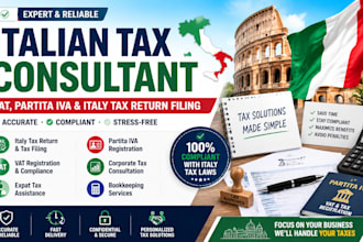 italian tax consultant vat, partita iva italy tax return corporate tax