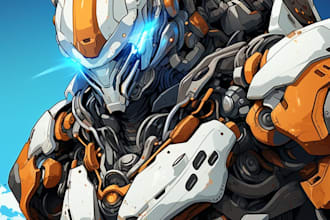 illustrate your mecha, robot and armored characters
