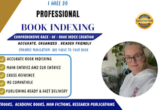 do comprehensive back of your book indexing on ms word