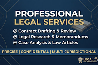 write professional legal articles, contracts, and case analysis