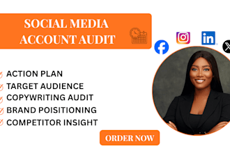 do a professional social media audit and growth strategy plan