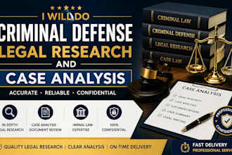 do criminal defense legal research and case analysis