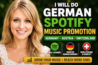 do german spotify music promotion to germany, austria, switzerland song listener