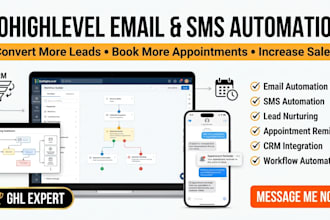 setup gohighlevel email and SMS automation to boost leads and sales, gohighlevel