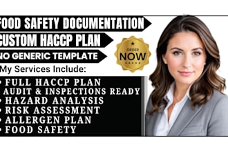 write full haccp plan food safety plan hazard analysis and allergen control