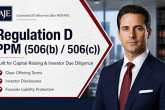 write a regulation d private placement memorandum for capital raising