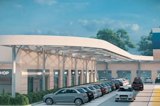 provide 3d car parking design, parking lot area, vehicle parking, parking garage