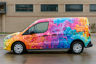 design branding car wrap, vehicle wrap, truck wrap and