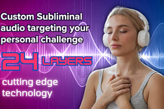 write custom subliminal audio targeting your personal challenge