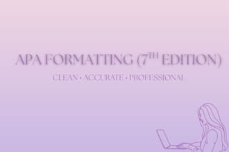 format your paper to fit apa 7th edition guidelines