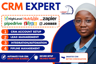 setup zoho crm gohighlevel automation ghl pipedrive jobber zapier integration