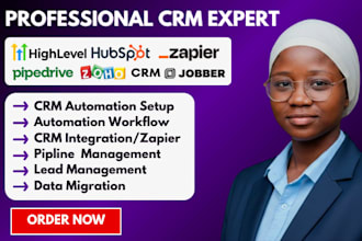 setup zoho crm gohighlevel automation ghl pipedrive jobber zapier integration